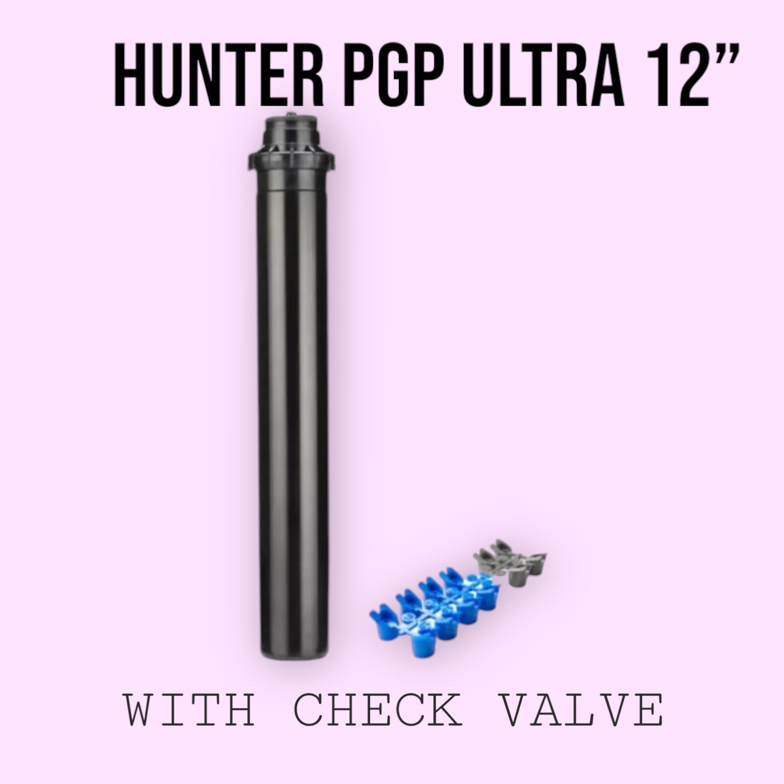 Hunter Sprinkler PGP12CV PGP Ultra Pop-Up Sprinkler with Check Valve, 12-Inch