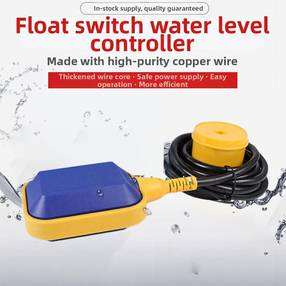 Reliable Water Level Controller with Adjustable Float Switch for Tanks