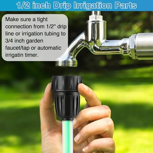 4 Pcs Drip Irrigation Pressure Regulator Faucet Adapter Kit, 2 Pcs 4.0 15 PSI