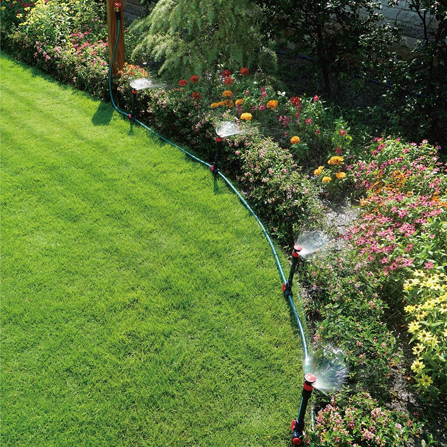 Eden 98063 Multi-Adjustable Flex Design Above Ground Irrigation Garden Sprinkler