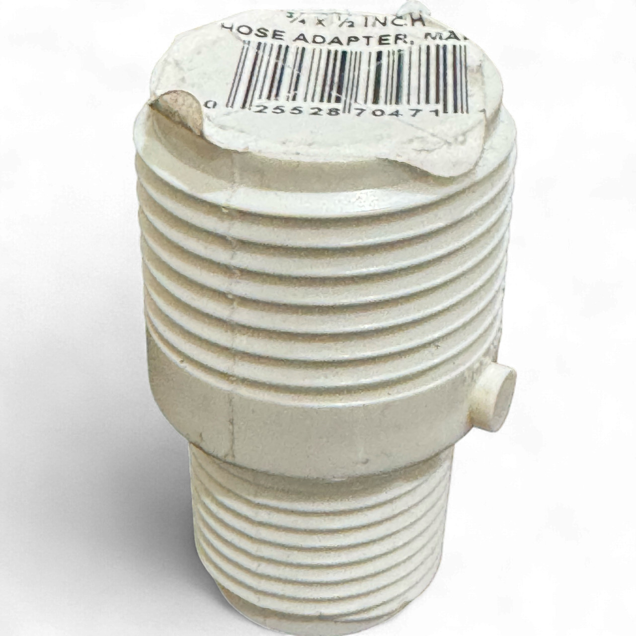 LASCO Hose Adapter 3/4″ in. MHT x 1/2″ in. MIP PVC Garden Hose to Pipe Fitting