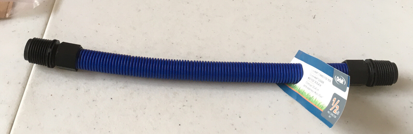 [3 Pack] ORBIT 1/2” X 12” Multi Flex Risers MNPT #37320