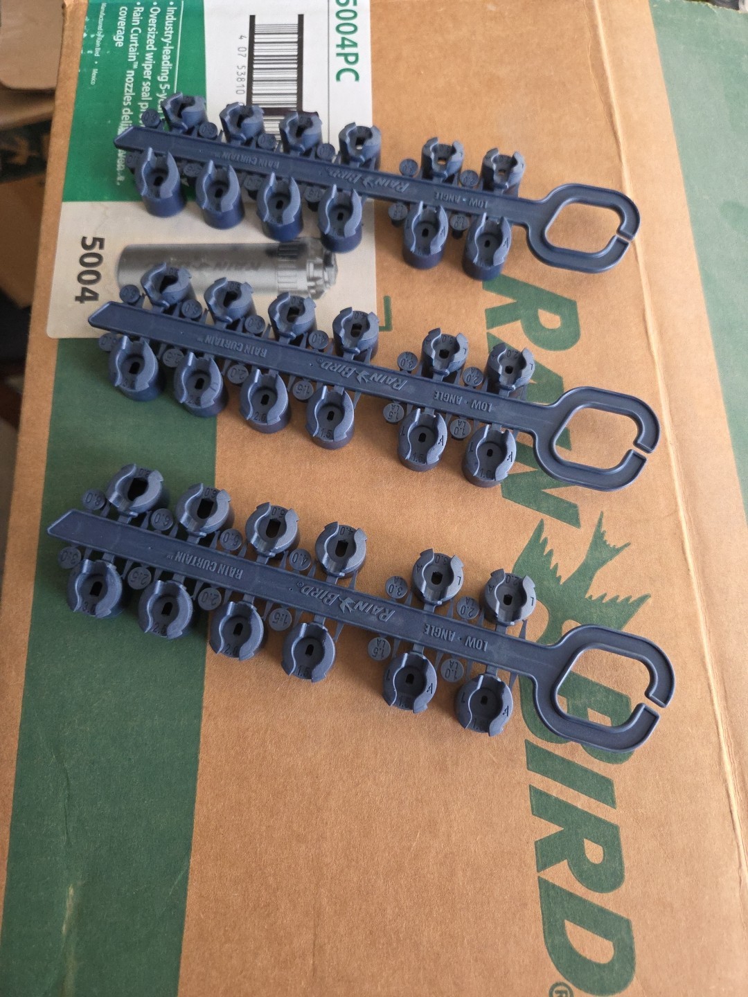 Rain Bird 5000 Series Rotor Sprinkler Heads bundle Nozzles & Adjustment Tool 4”