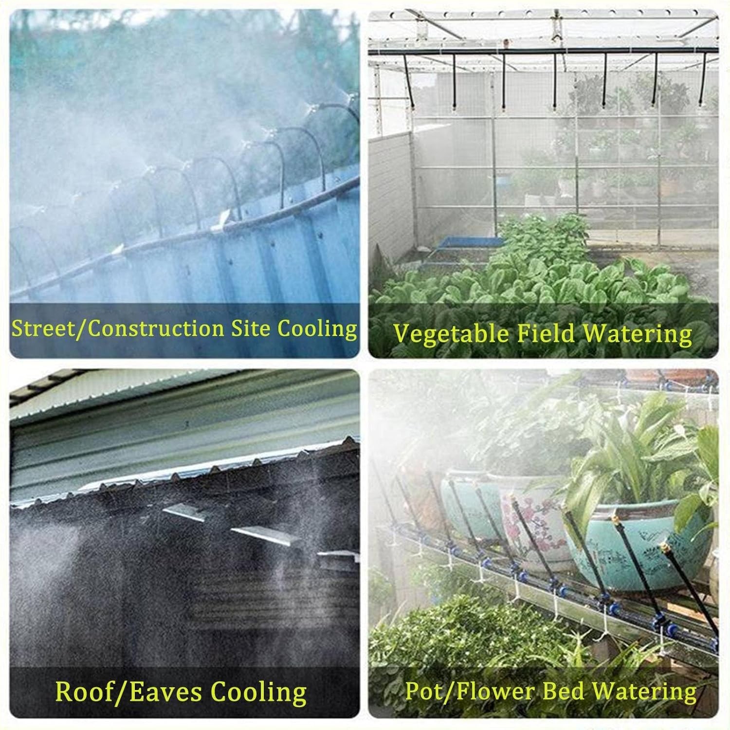 65ft/100ft Drip Irrigation Kit Garden Irrigation System Watering Drip Adjustable