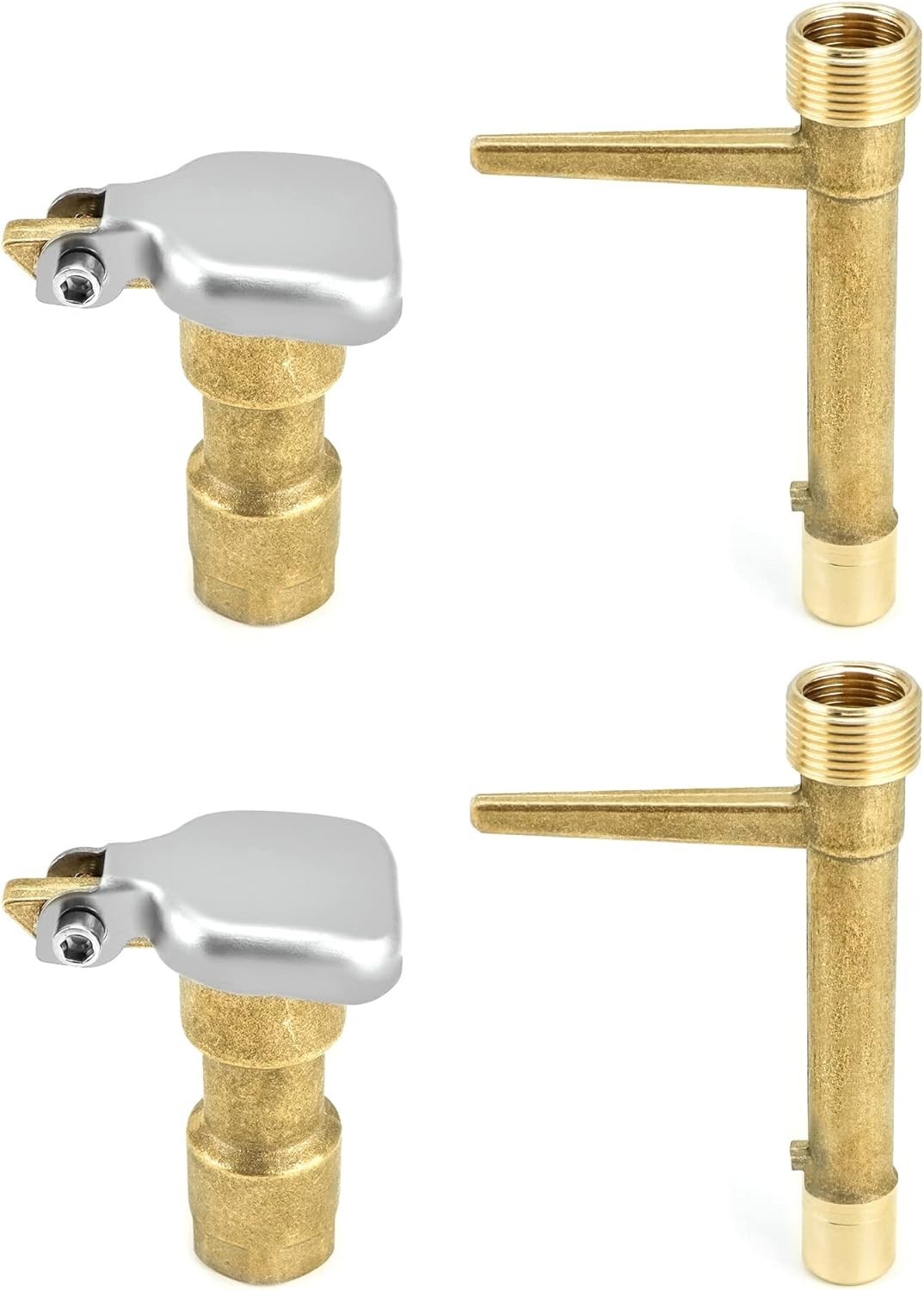 3/4-Inch Brass Quick Coupler Valve Set with Keys – Perfect for Garden & Yard