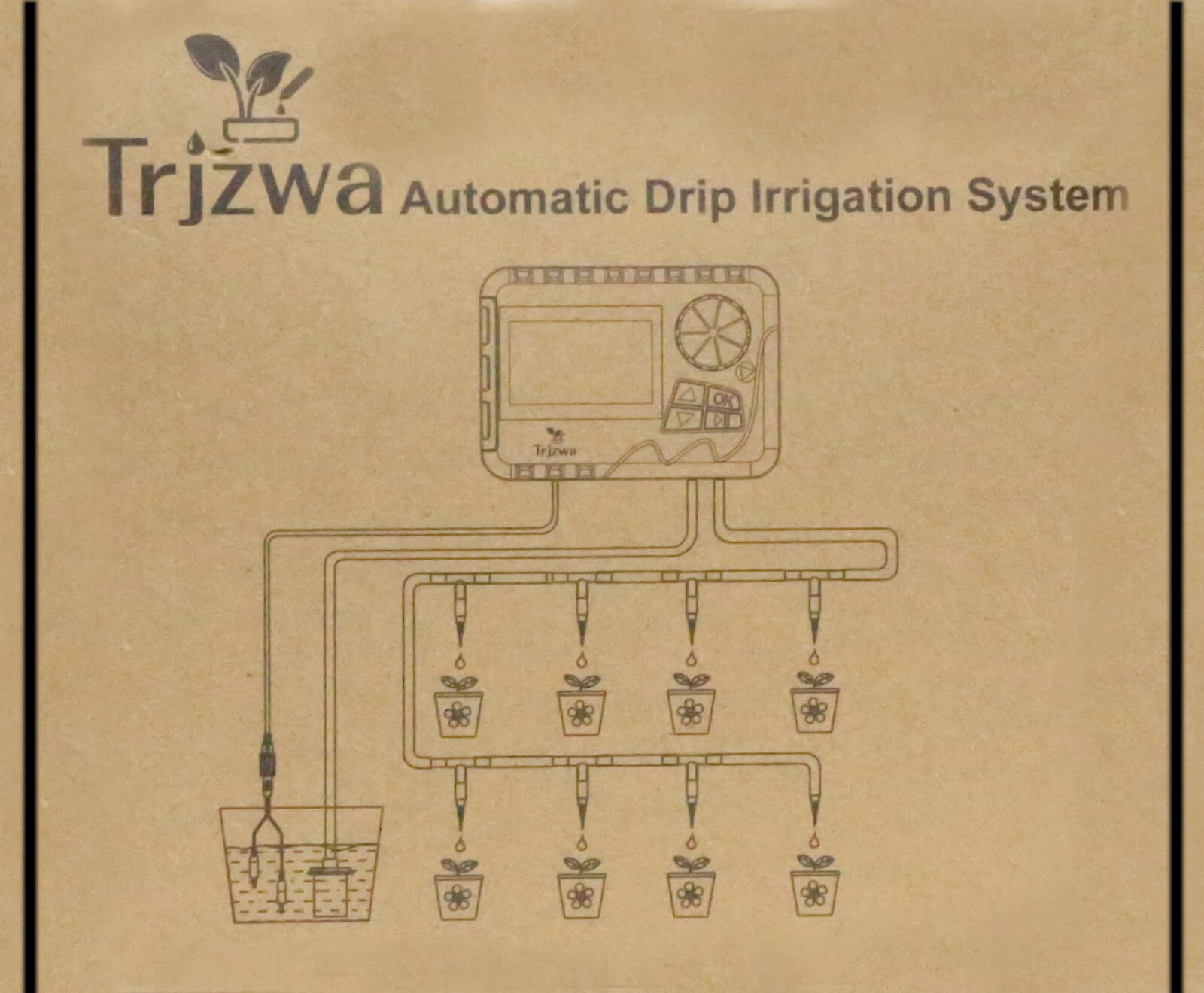Automatic Watering System TRJZWA Newest Indoor Plant Watering System Kit