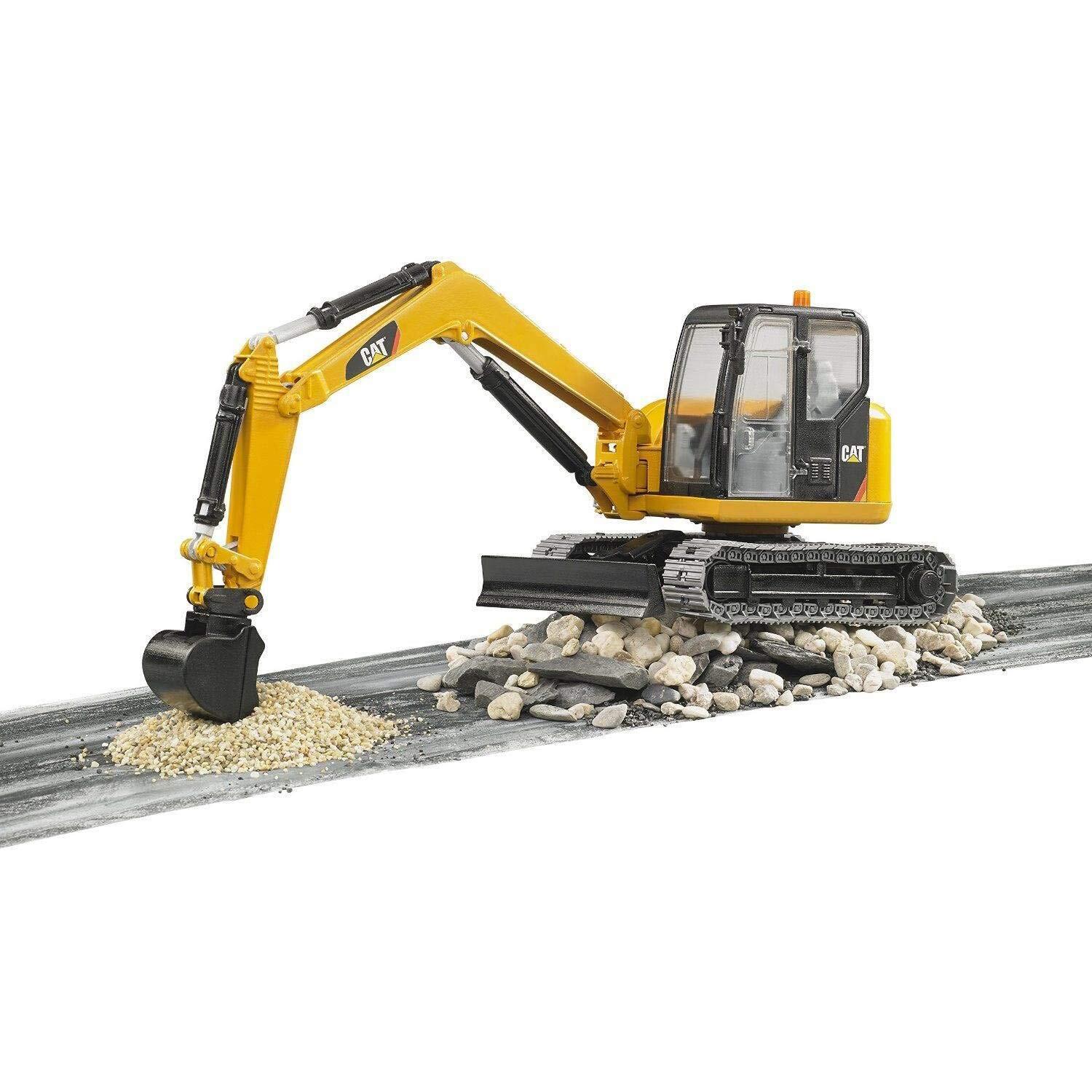 Multicolor Twirly Cab Excavator 360 Degree Rotating Arm Adjustable Plow Blade