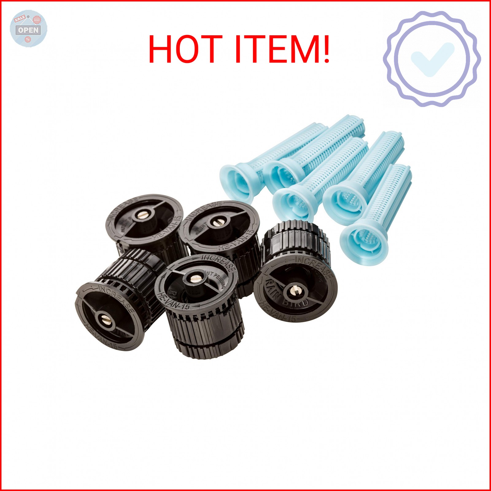 Rain Bird HEVAN155PK High-Efficiency Spray Nozzle, 0° – 360° Adjustable Pattern,