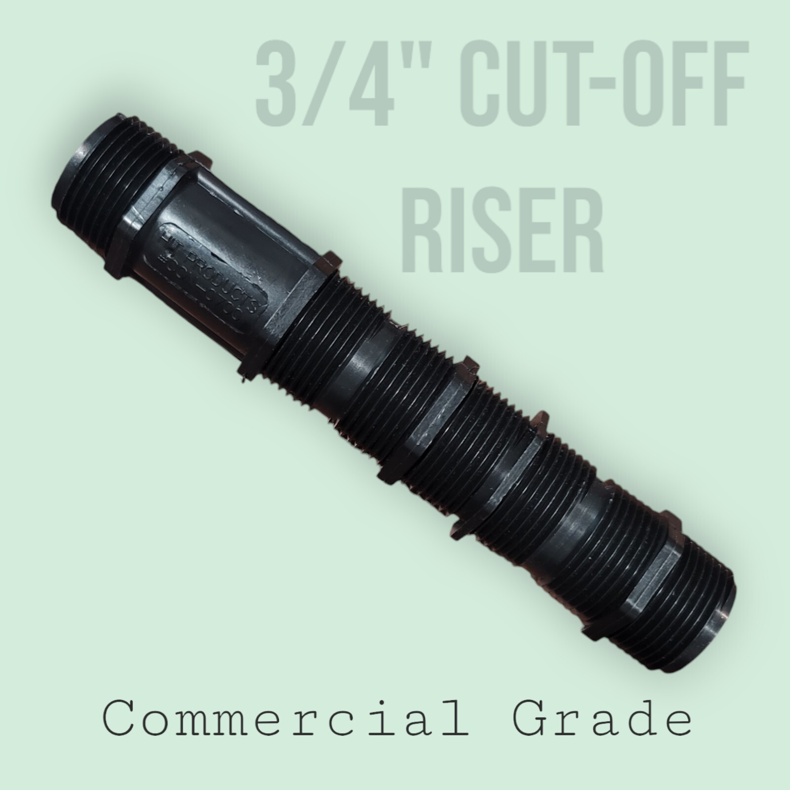 Commercial 3/4″ x 3/4″ x 6″ Cut-Off Riser Sprinkler Head Adapter Adjustment