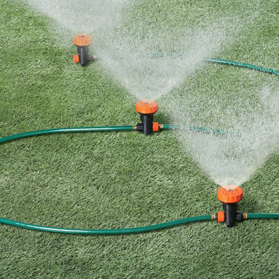 3 in 1 Portable Garden Lawn Sprinkler System 5 Spray Settings Water Garden Hose