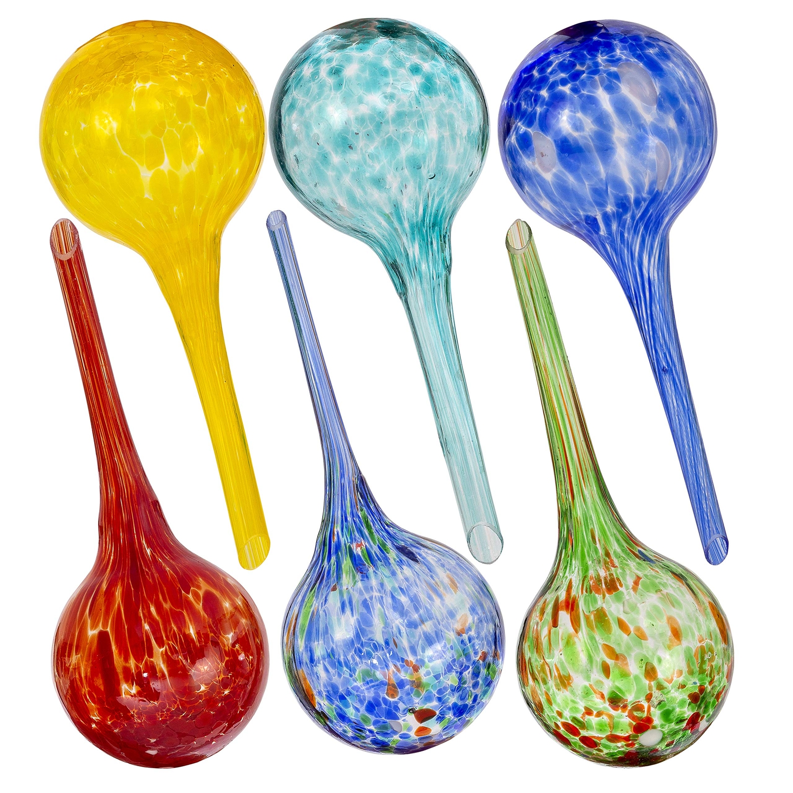 Large Self-Watering Plant Globes Hands-Free Indoor & Outdoor 6-Pack