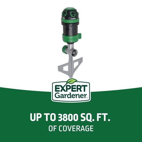 Expert Gardener 3700 sq ft Pulsating Spike Gear Drive Lawn Sprinkler(NEW)
