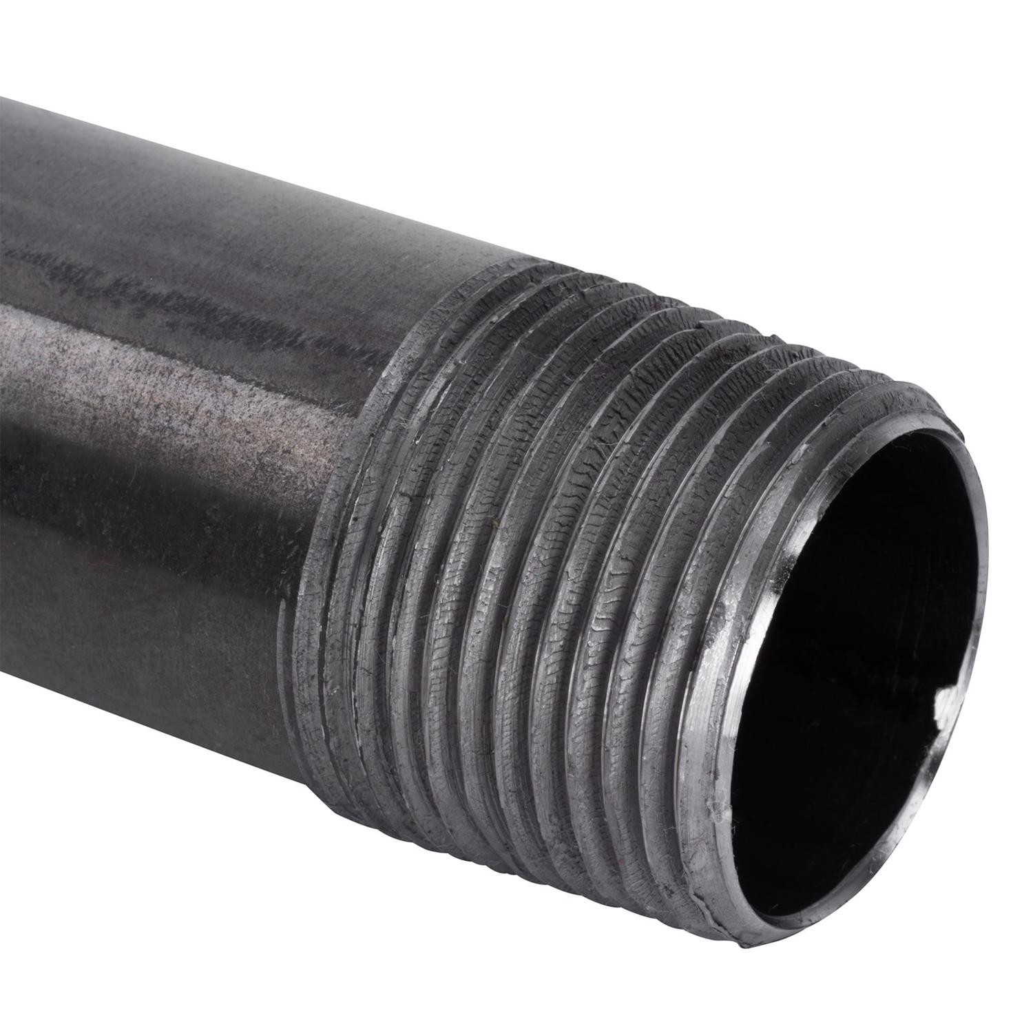 BK Products 583-100AH Galvanized Black Steel Nipple 1/2 MPT x 10 in.