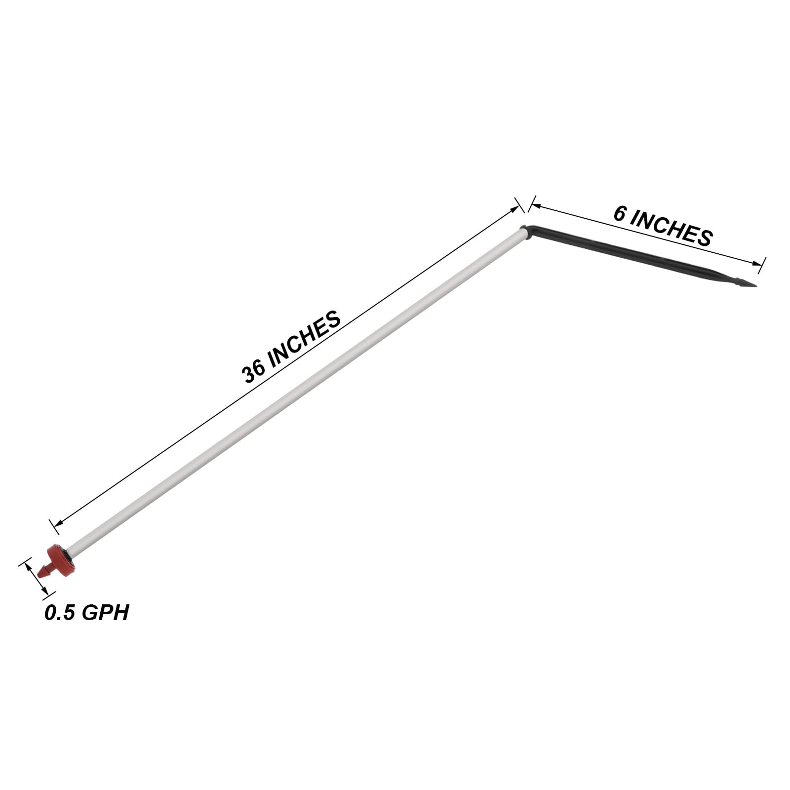 Netafim Automatic Irrigation Dripper Stake Assembly, 0.5 GPH, Bundle of 25 (3…