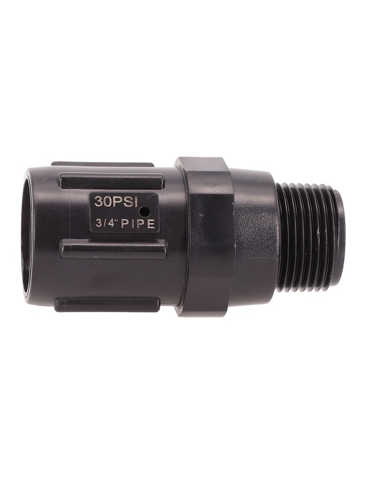 Pressure Regulator 10PSI Anti-Corrosion Black Drip Irrigation For Farm