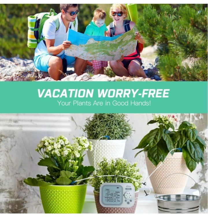 Automatic Drip Irrigation Kit Indoor Auto Watering System for 15 Potted Plants