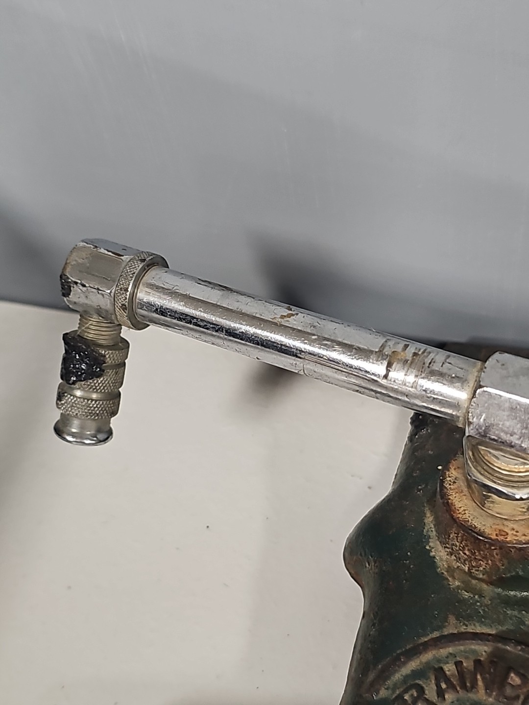 Vintage Green Cast Iron Art Deco Rainbow LAFAYETTE Co. Water Sprinkler Untested