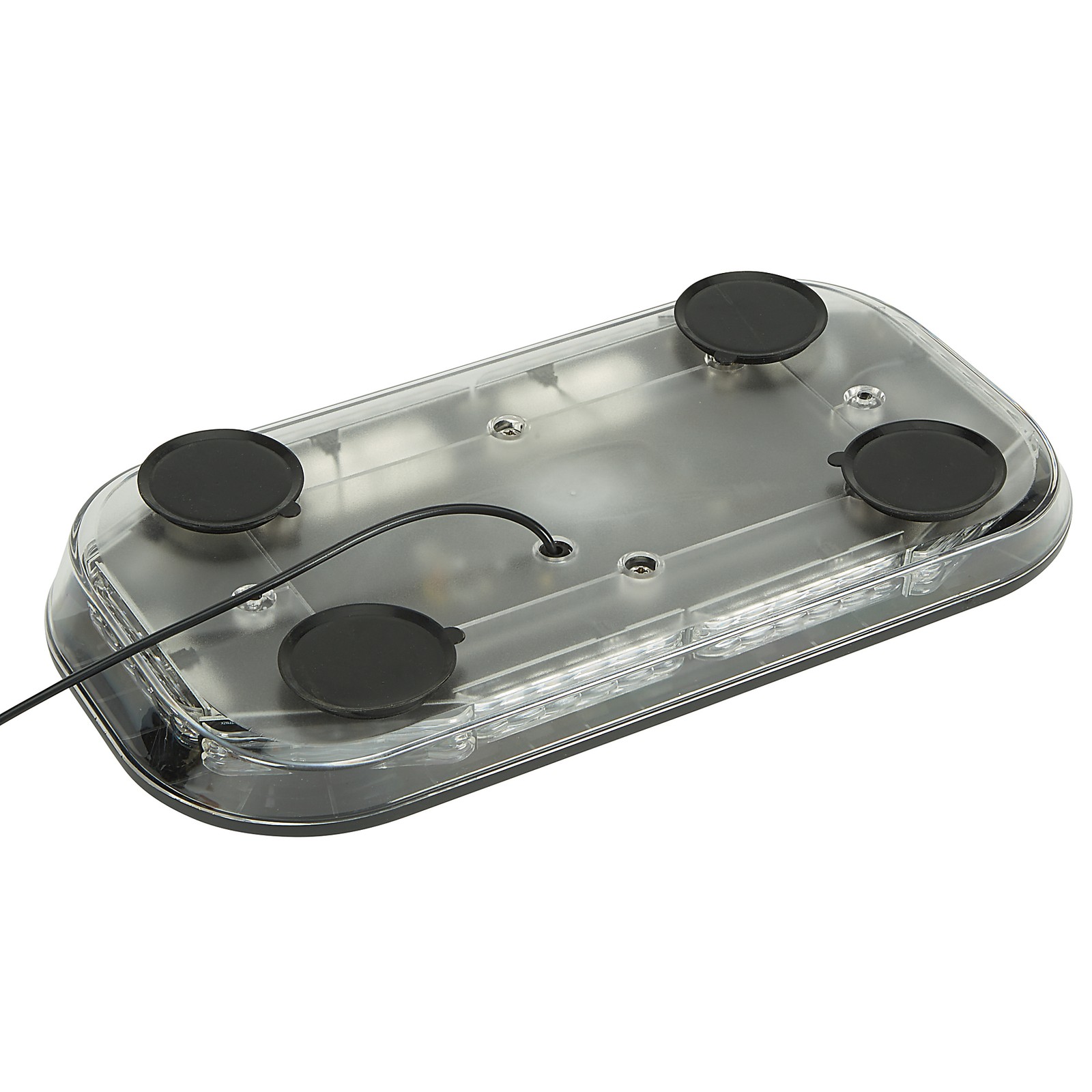 Strongway LED Warning Light Bar with Magnetic Base, 17in., 60 Watts, Clear Lens