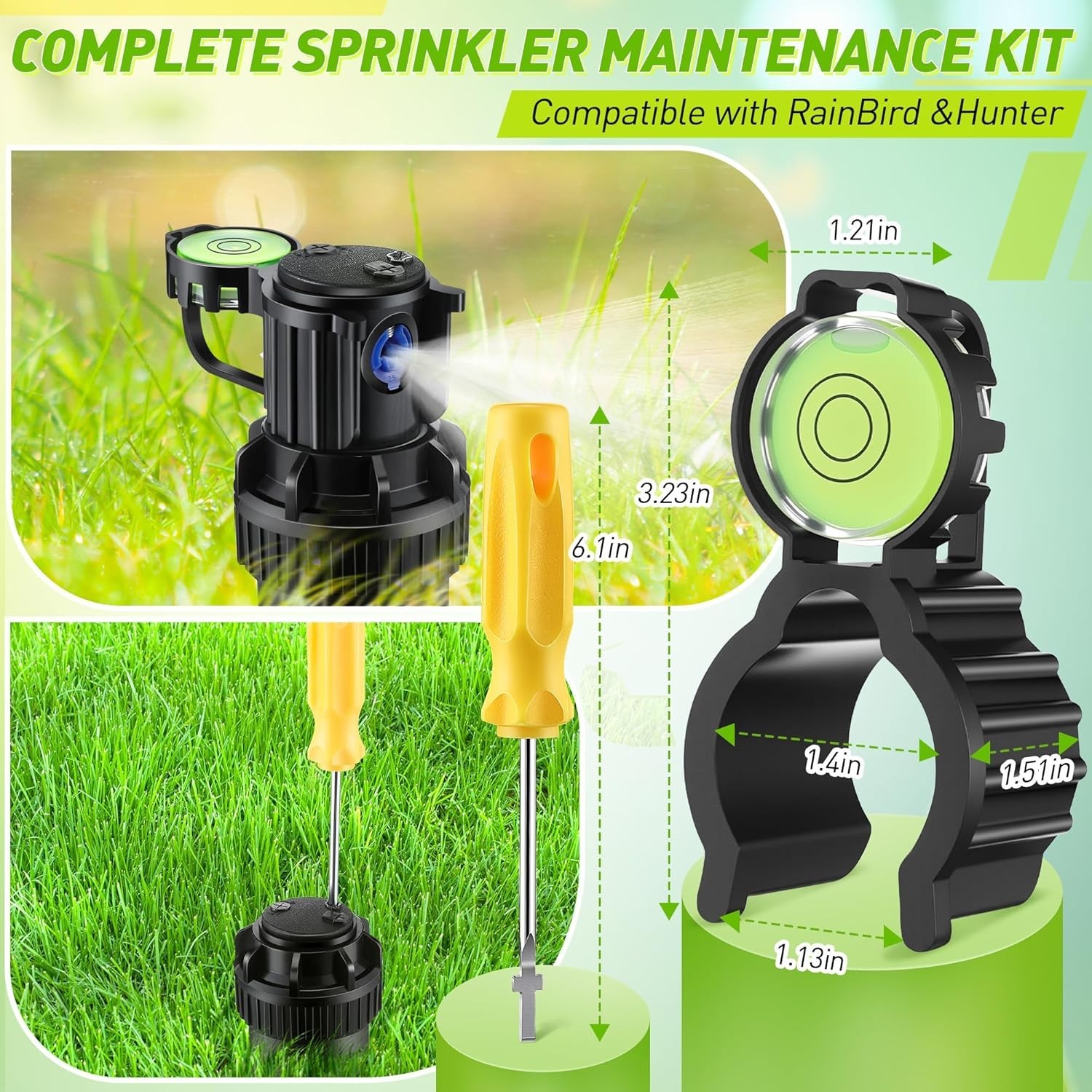Sprinkler Head Tool Compatible with Rain Bird Hold-Up Tool, 2 Pcs Rotor Hold Up