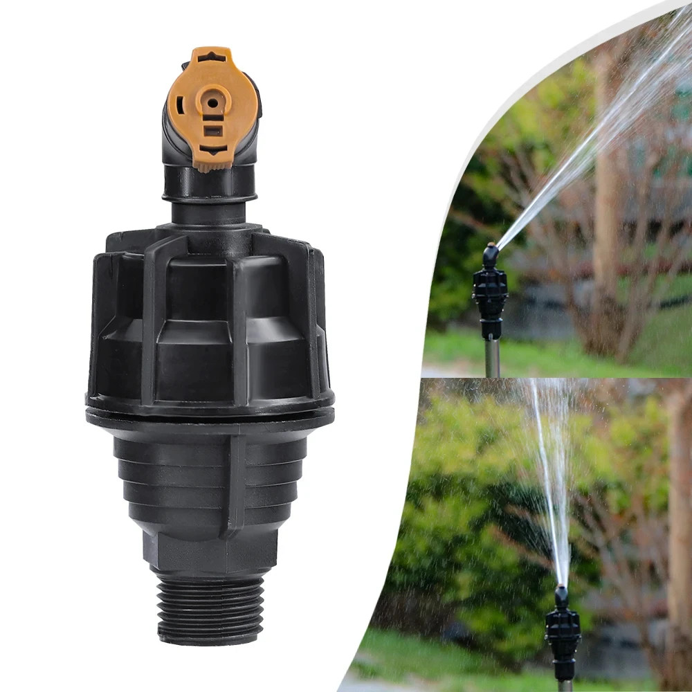 1Pcs Outdoor 1/2 “” 360° Black Rotating Automatic Sprinkler Garden Lawn Water Ir