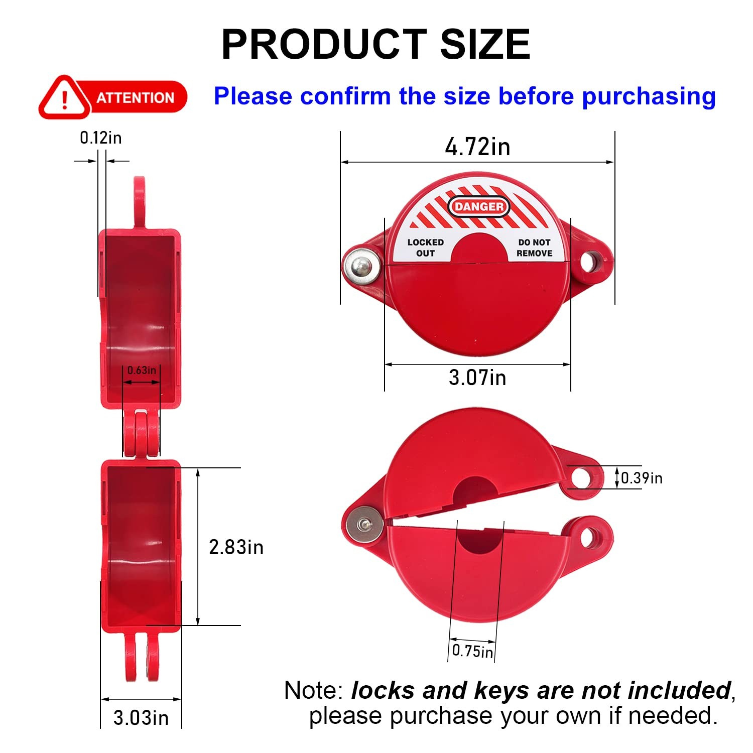 Young Dance Outdoor Faucet Locks with Safety Padlock – Water Spigot Lock, Hos…