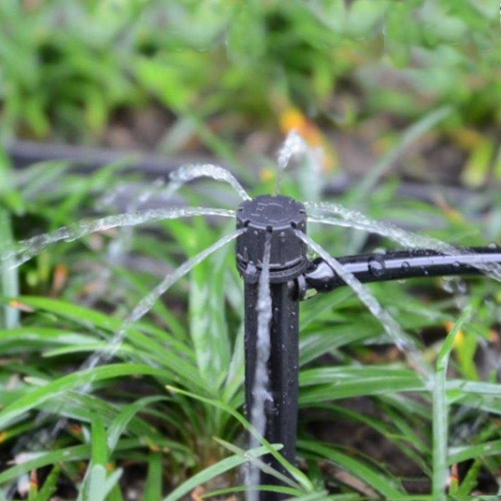 25Pcs 360° Adjustable Water Flow Irrigation Drippers Stake Emitter Drip System