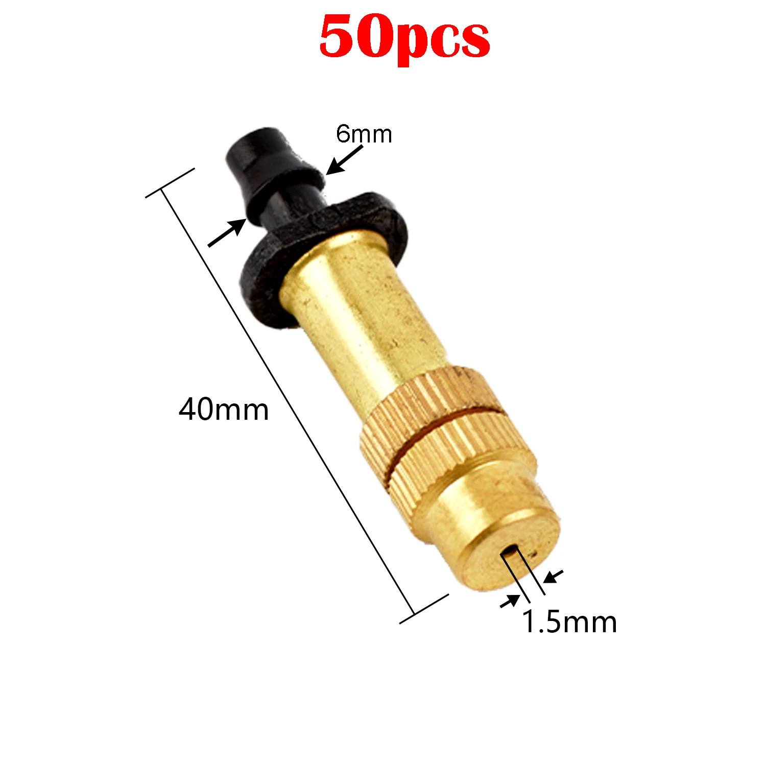 5-100Pcs Garden Watering Irrigation Cooling Atomization Sprinklers Adjustable Br