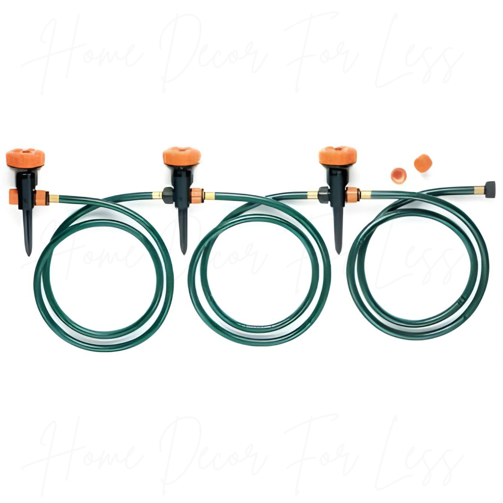 3 in 1 Portable Garden Lawn Sprinkler System 5 Spray Settings Water Garden Hose