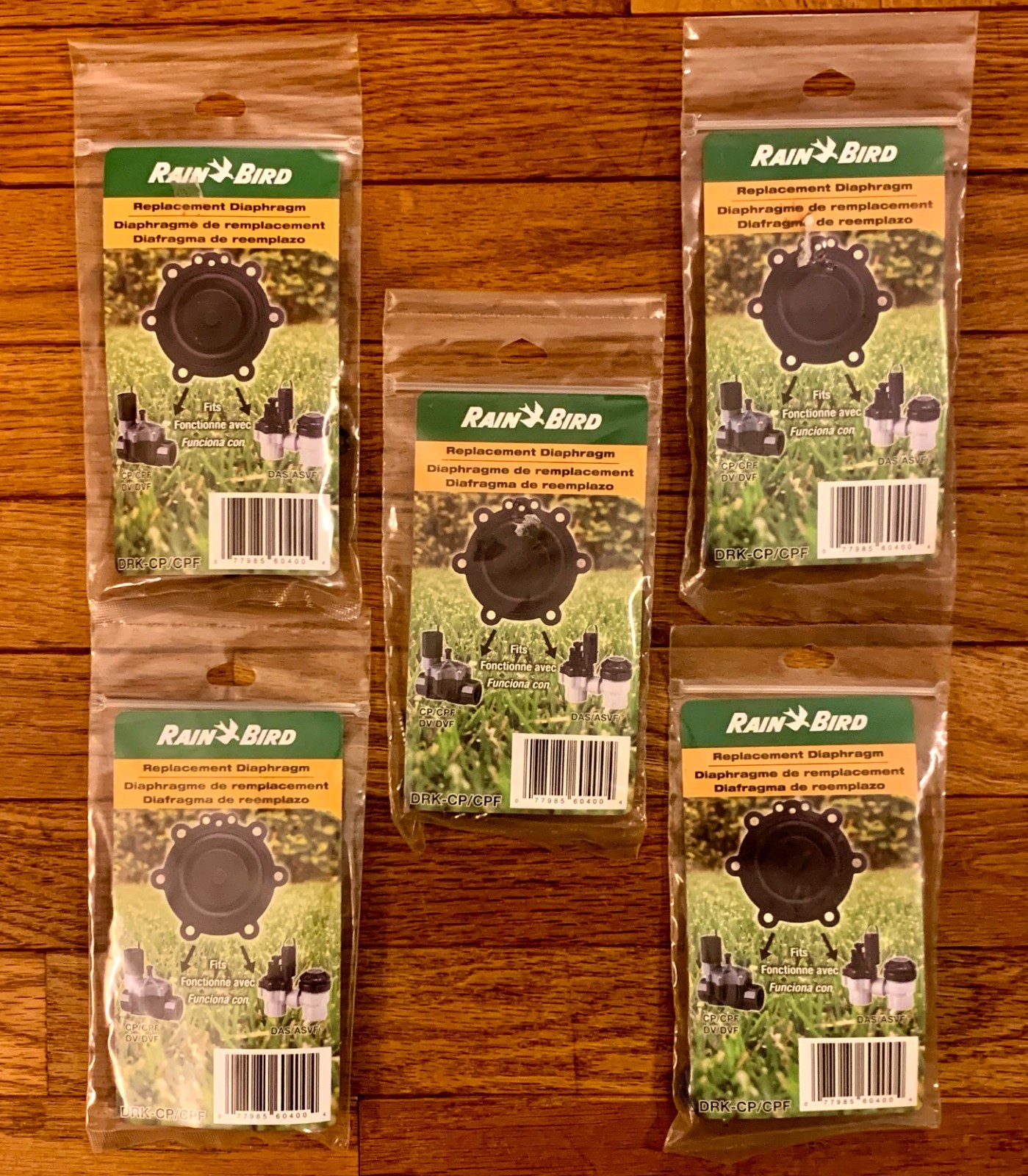 RAIN-BIRD REPLACEMENT DIAPHRAGM KITS (5) DRK-CP/CPF BRAND NEW FREE SHIPPING!