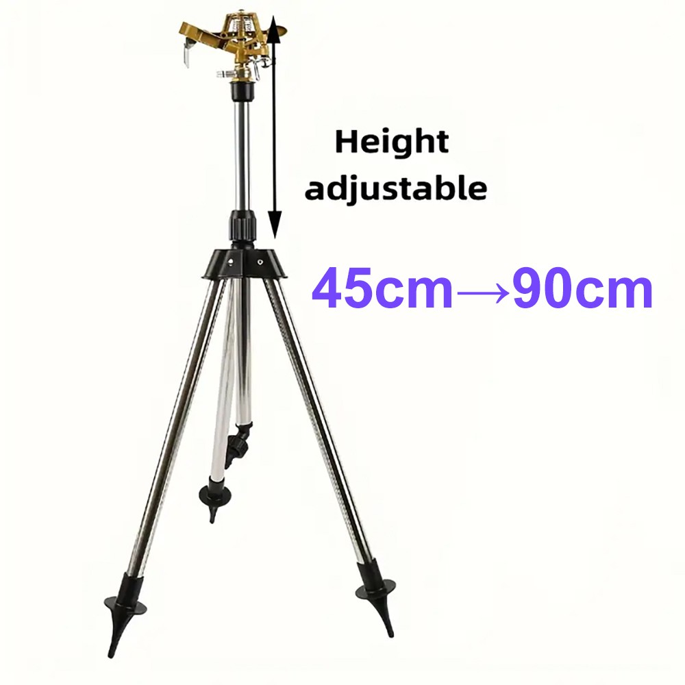 Impact Sprinkler on Tripod Base Large Area Water Sprinkler for Lawn Yard Garden