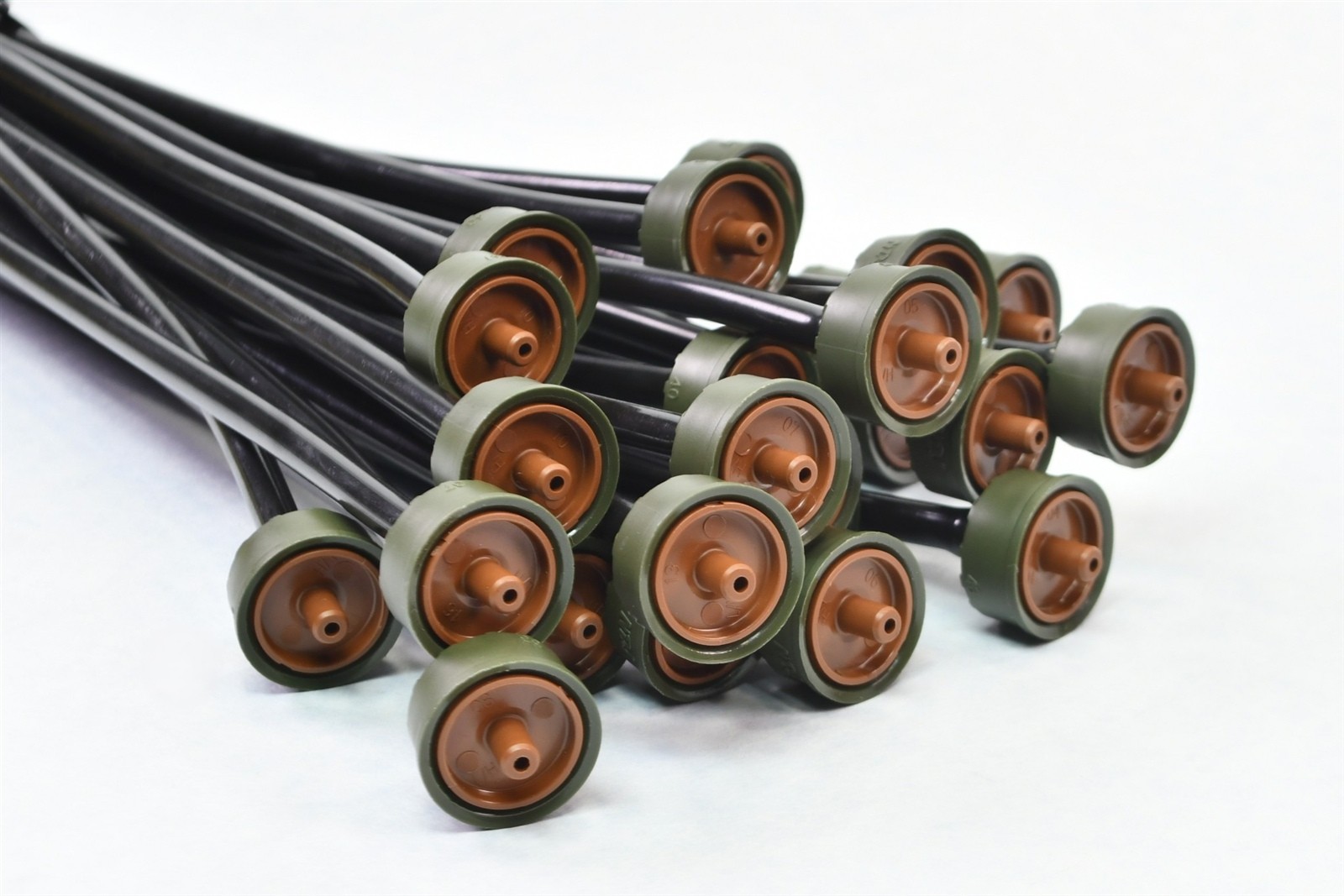 25 Jain CTPC20T Dripper 0.5 GPH Pressure-Comp Emitter +1/4″ Vinyl Drip Line Hose