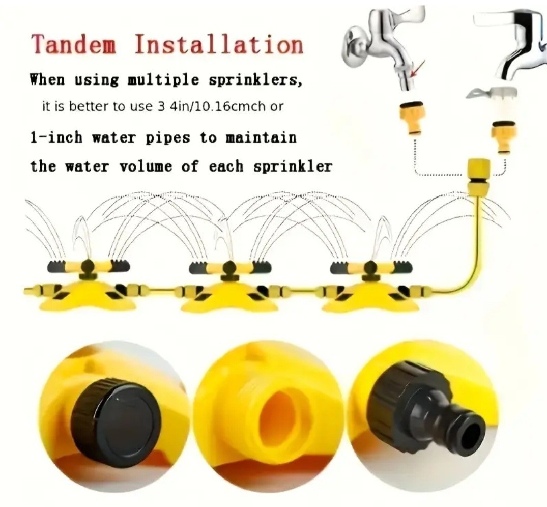 A 787.4inch/1181.1inch Water Hose with 10 Connectors, Featuring an Automatic…