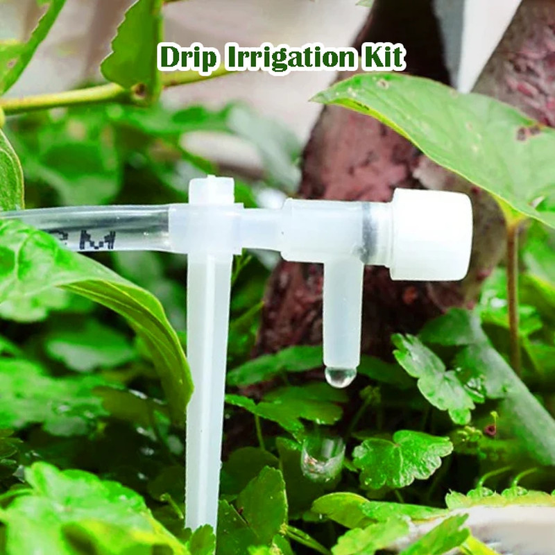 Drip Watering Kit with Regulating Valve Potted Plant Irrigation Device Garden 4/