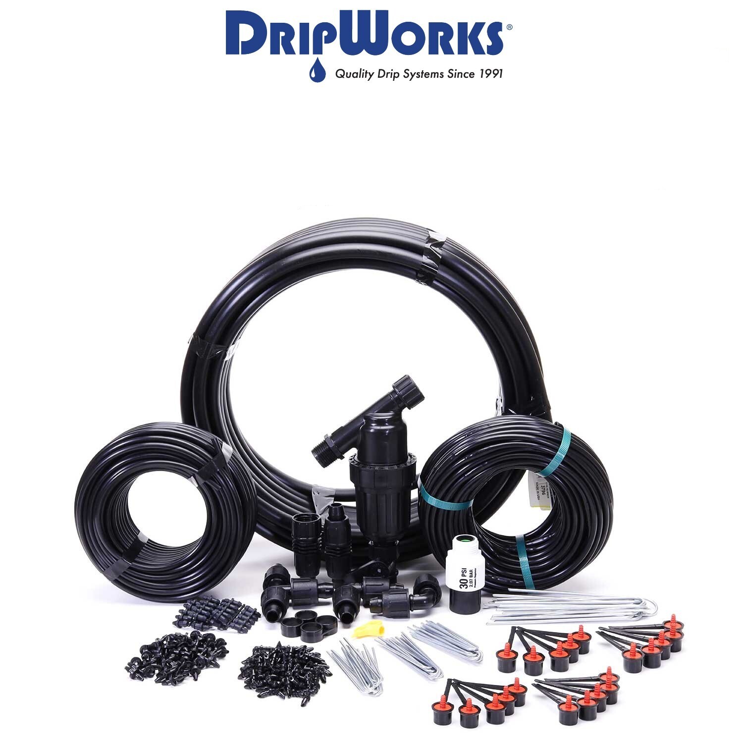 Dripworks Deck Garden Irrigation Kit – Waters upto 45 Plants