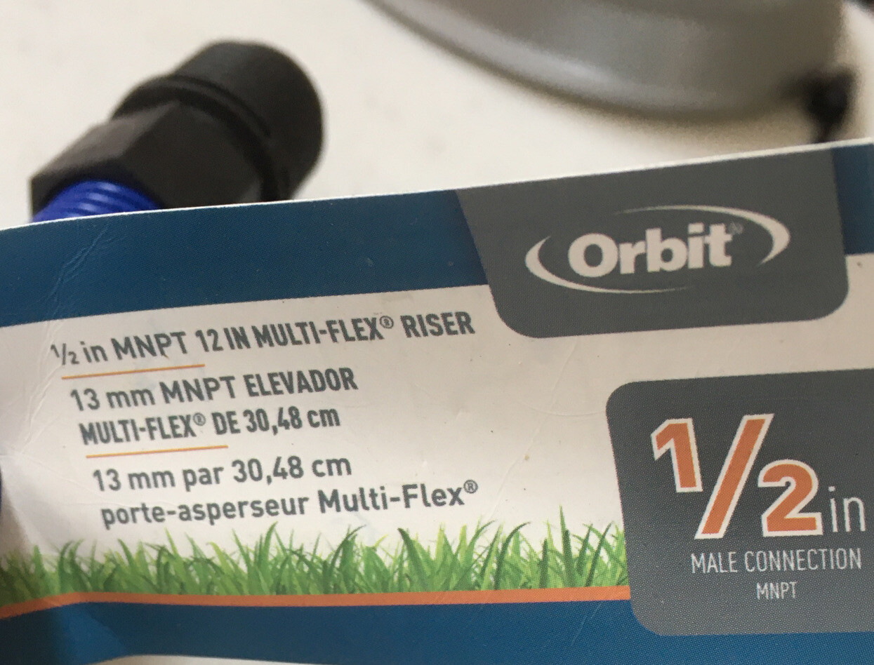[3 Pack] ORBIT 1/2” X 12” Multi Flex Risers MNPT #37320