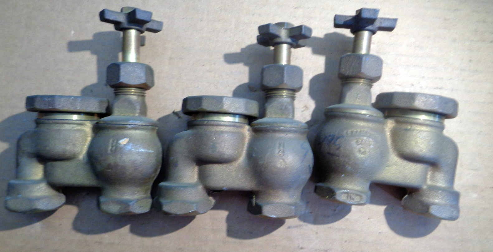 3 NOS ’70’s-80’s Vintage Brass Champion 466P-075Y 3/4″ Manual Anti-Siphon Valve