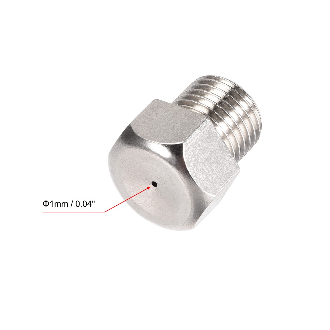 Mist Nozzle – 1/4BSPT 1mm Orifice Diameter Brass Fine Atomizing Spray Tip