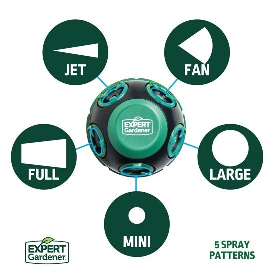 Expert Gardener 3700 sq ft Pulsating Spike Gear Drive Lawn Sprinkler(NEW)