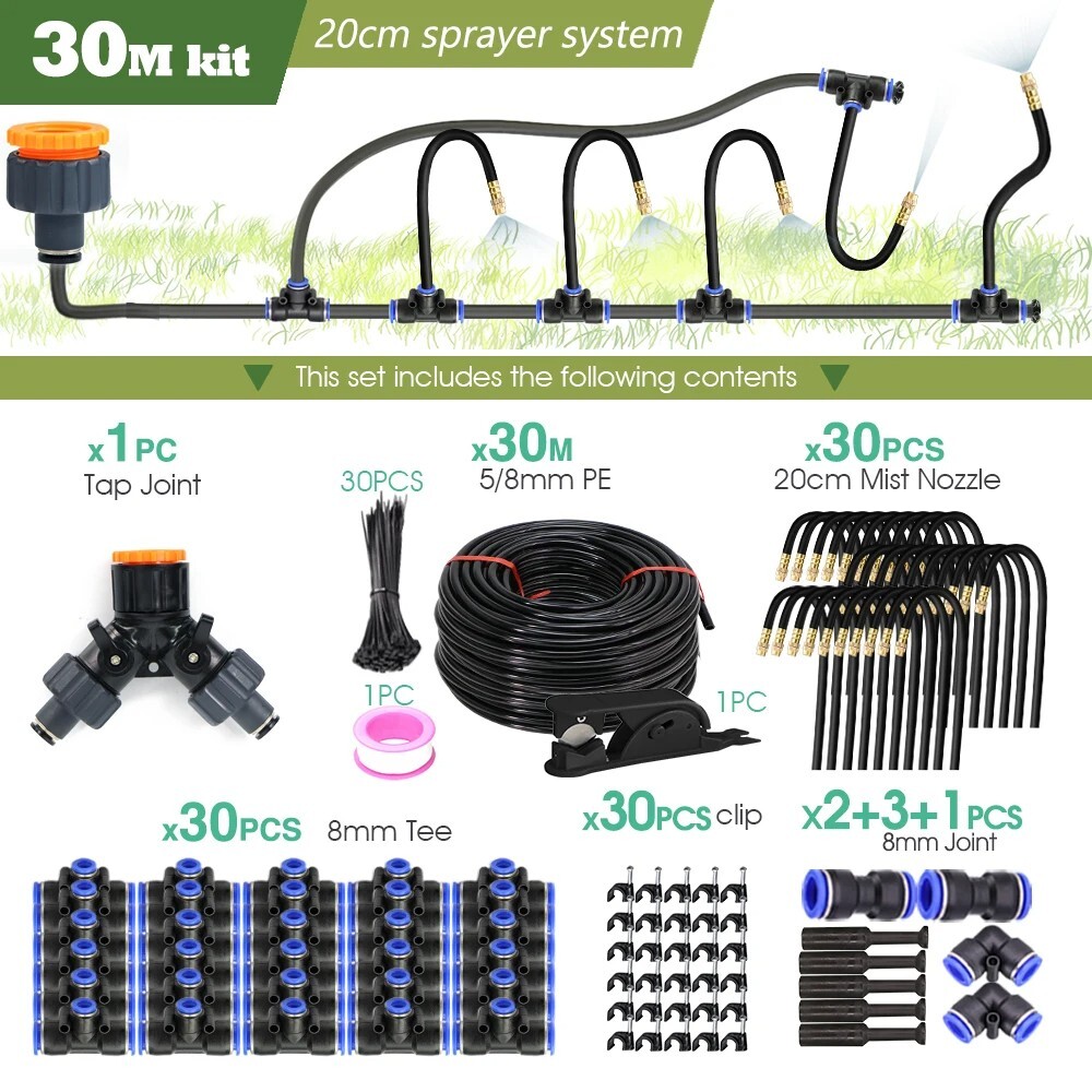 Drip Irrigation Kit Garden Irrigation System Plant Lawn Watering Drip Adjustable
