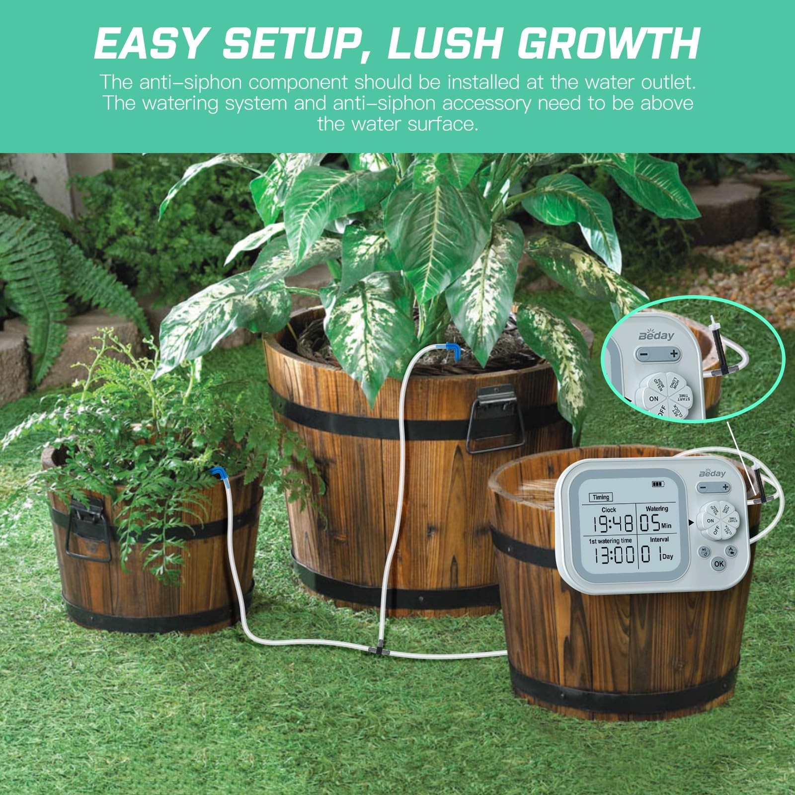 Automatic Drip Irrigation System for Indoor Plants, 2026 Pack of 1, White