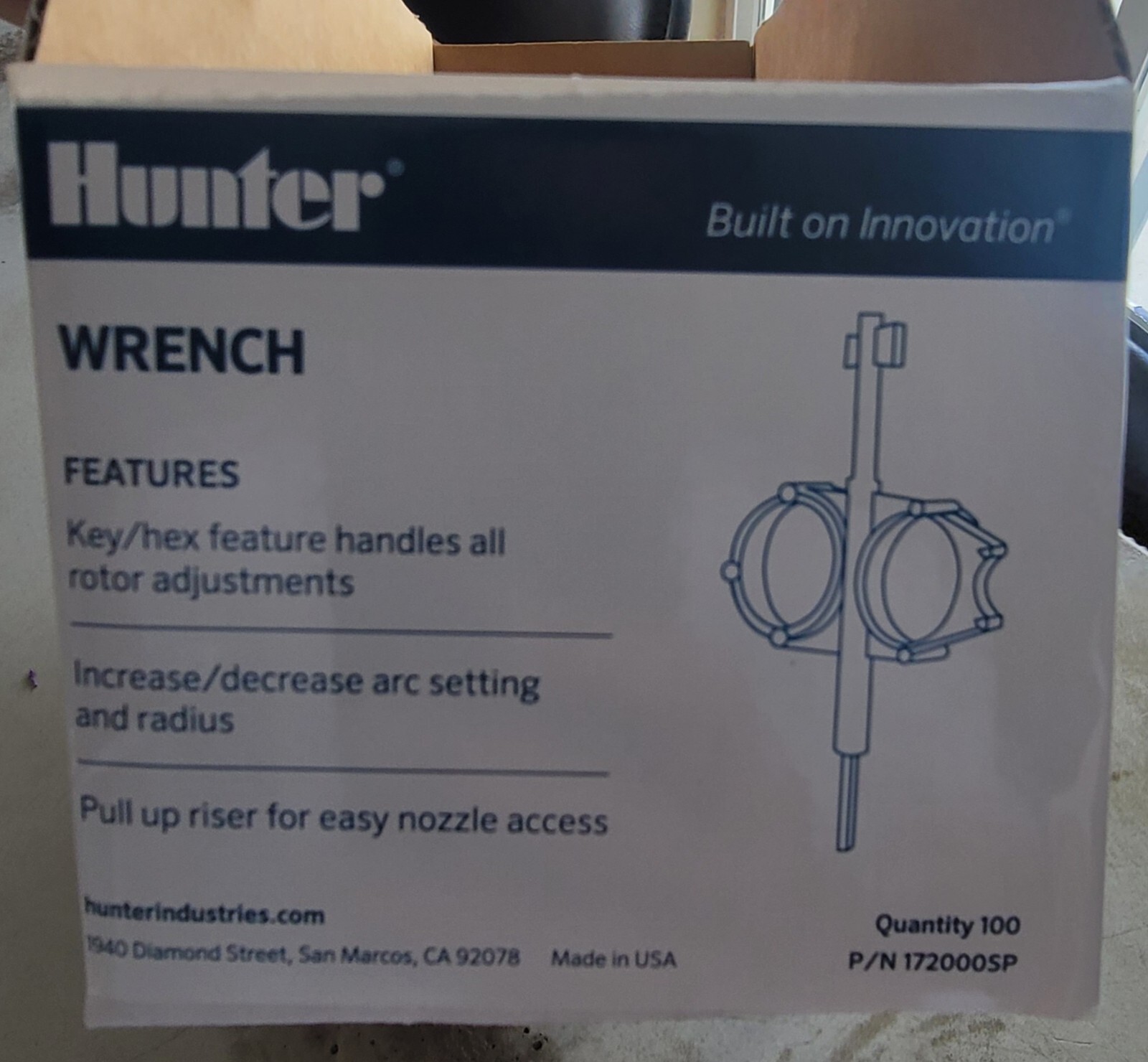 10 Hunter Sprinkler Rotor Adjustment Tool PGP Ultra I-20 I-25 I-40 Orbit & KRain