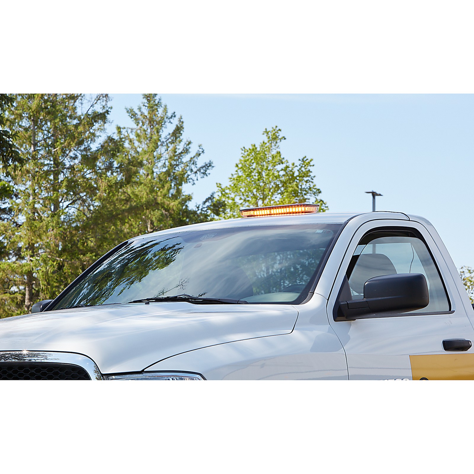 Strongway LED Warning Light Bar with Magnetic Base, 17in., 60 Watts, Clear Lens