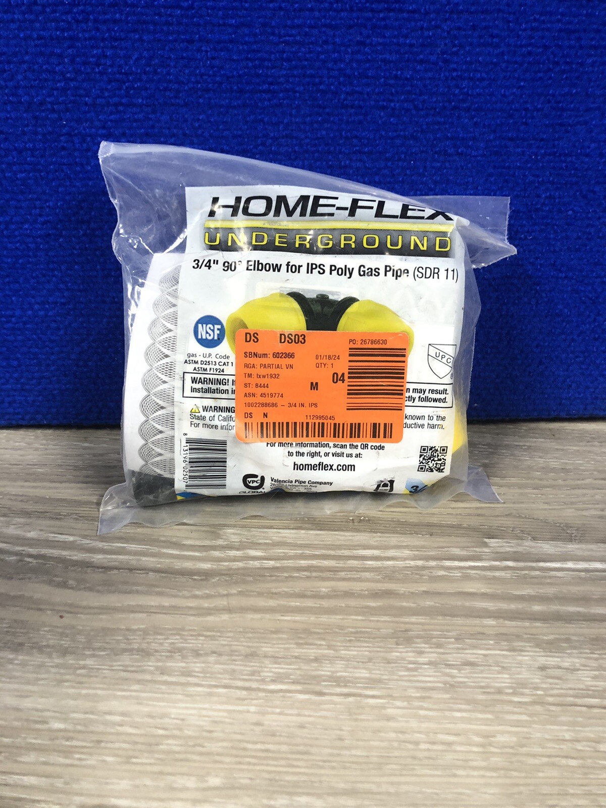 Home-Flex Underground 3/4 in. IPS in. X 3/4 in. D IPS Polyethylene Elbow