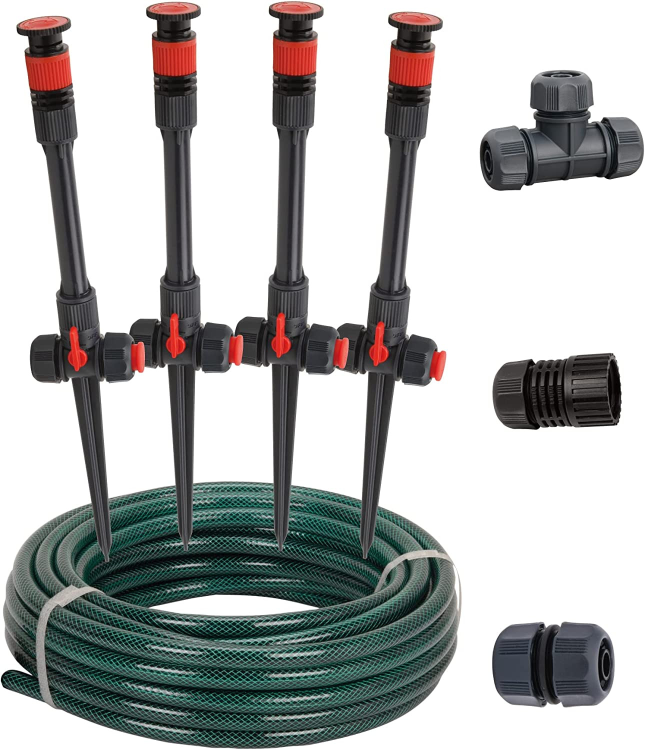 98063 Multi-Adjustable Flex Design above Ground Irrigation Garden Sprinkler Syst