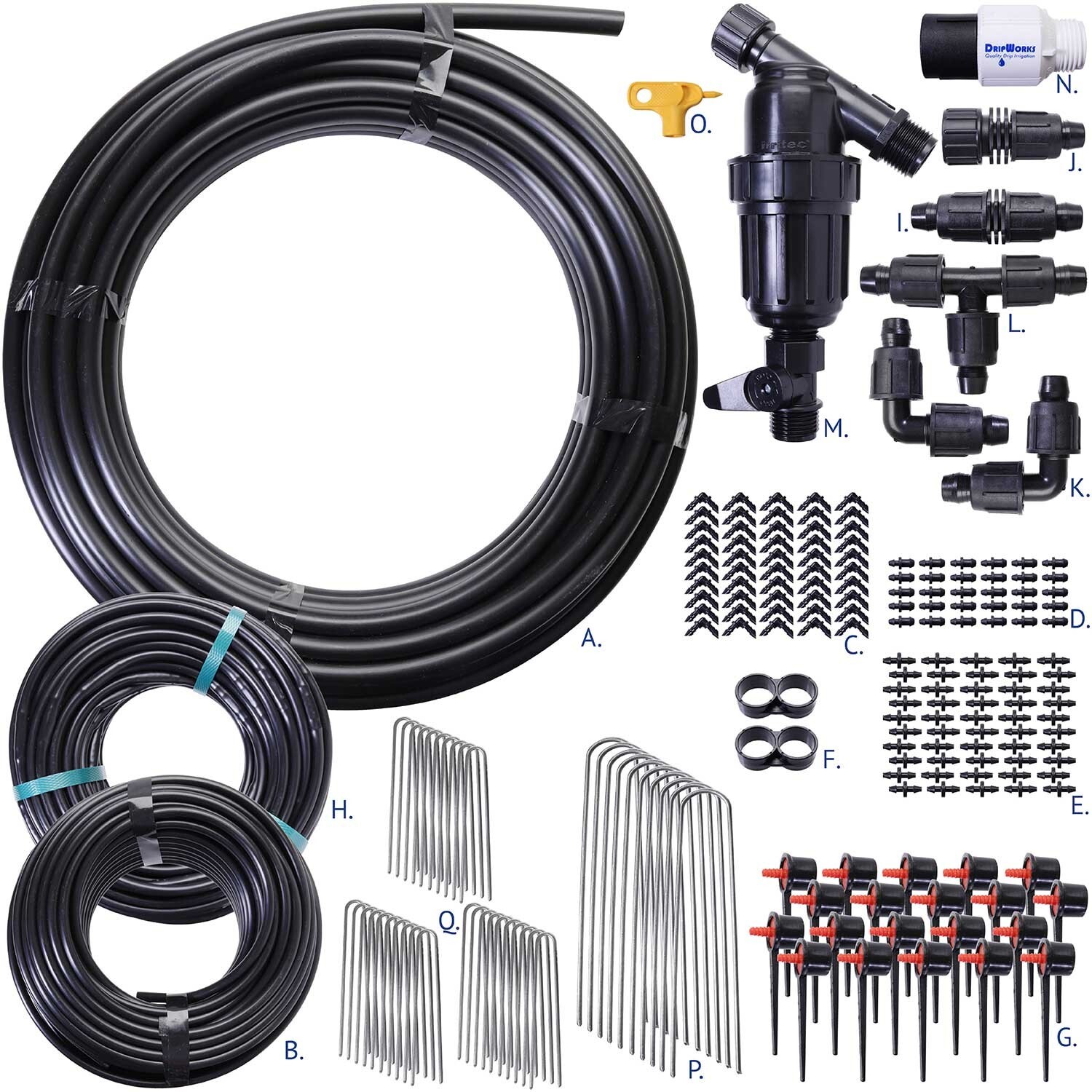 Dripworks Deck Garden Irrigation Kit – Waters upto 45 Plants