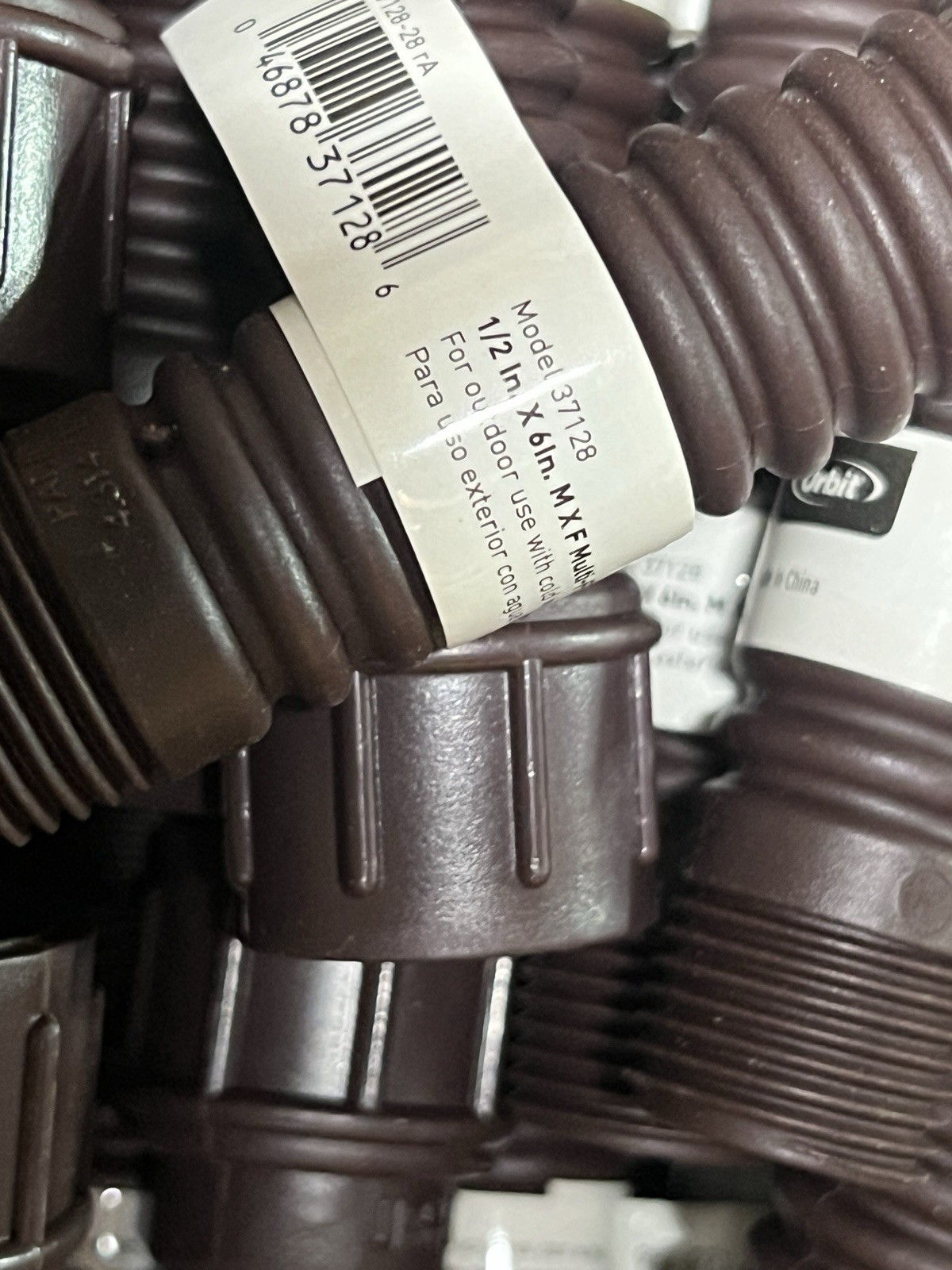 Orbit 37128 Multi-Flex Brown Flexible Polyethylene Riser 1/2 Dia. x 6 L in.