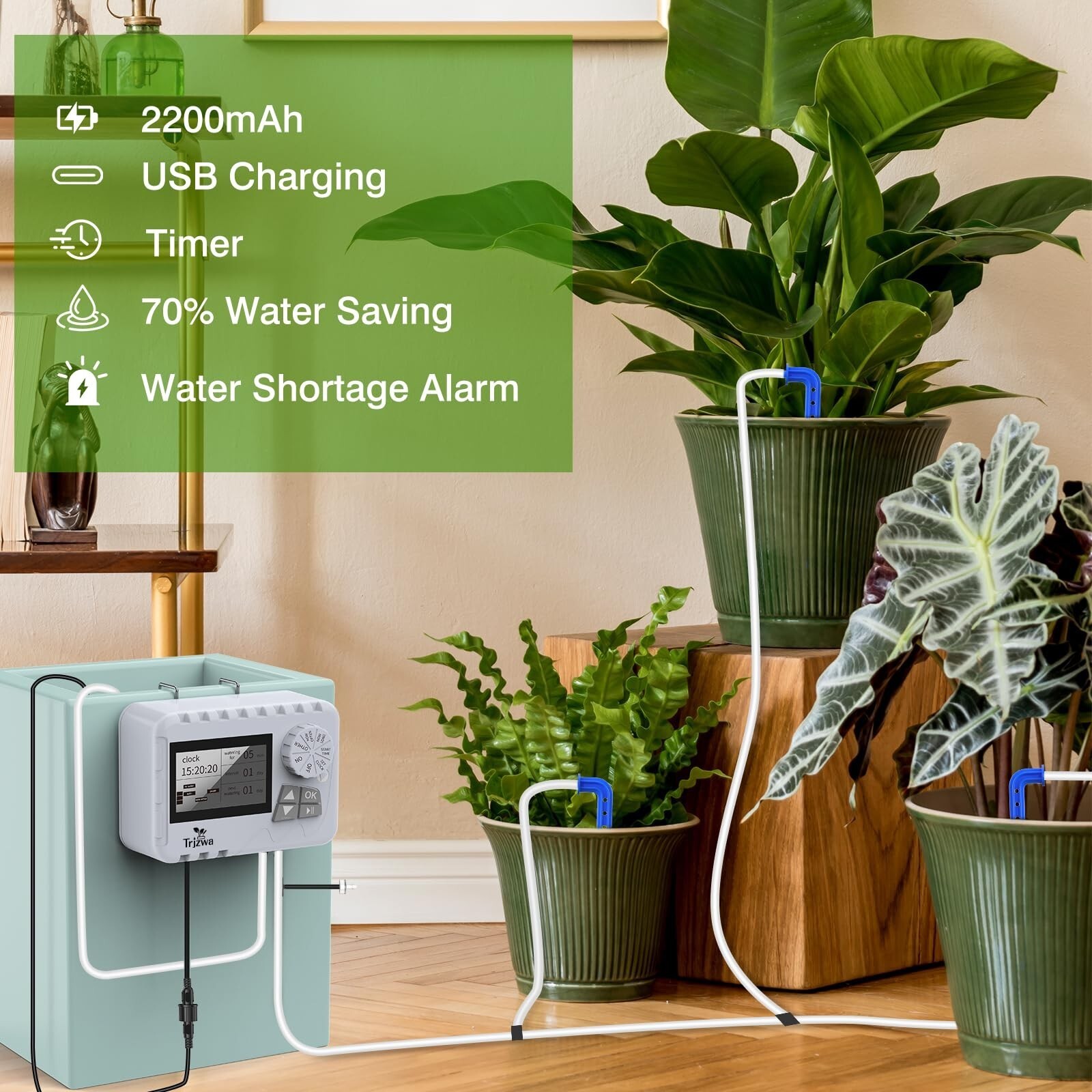 Automatic Watering System TRJZWA Newest Indoor Plant Watering System Kit