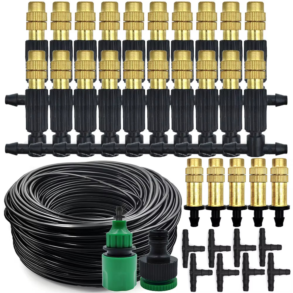 5M-30M Outdoor Misting Cooling System Garden Irrigation Watering 1/4” Brass Ato