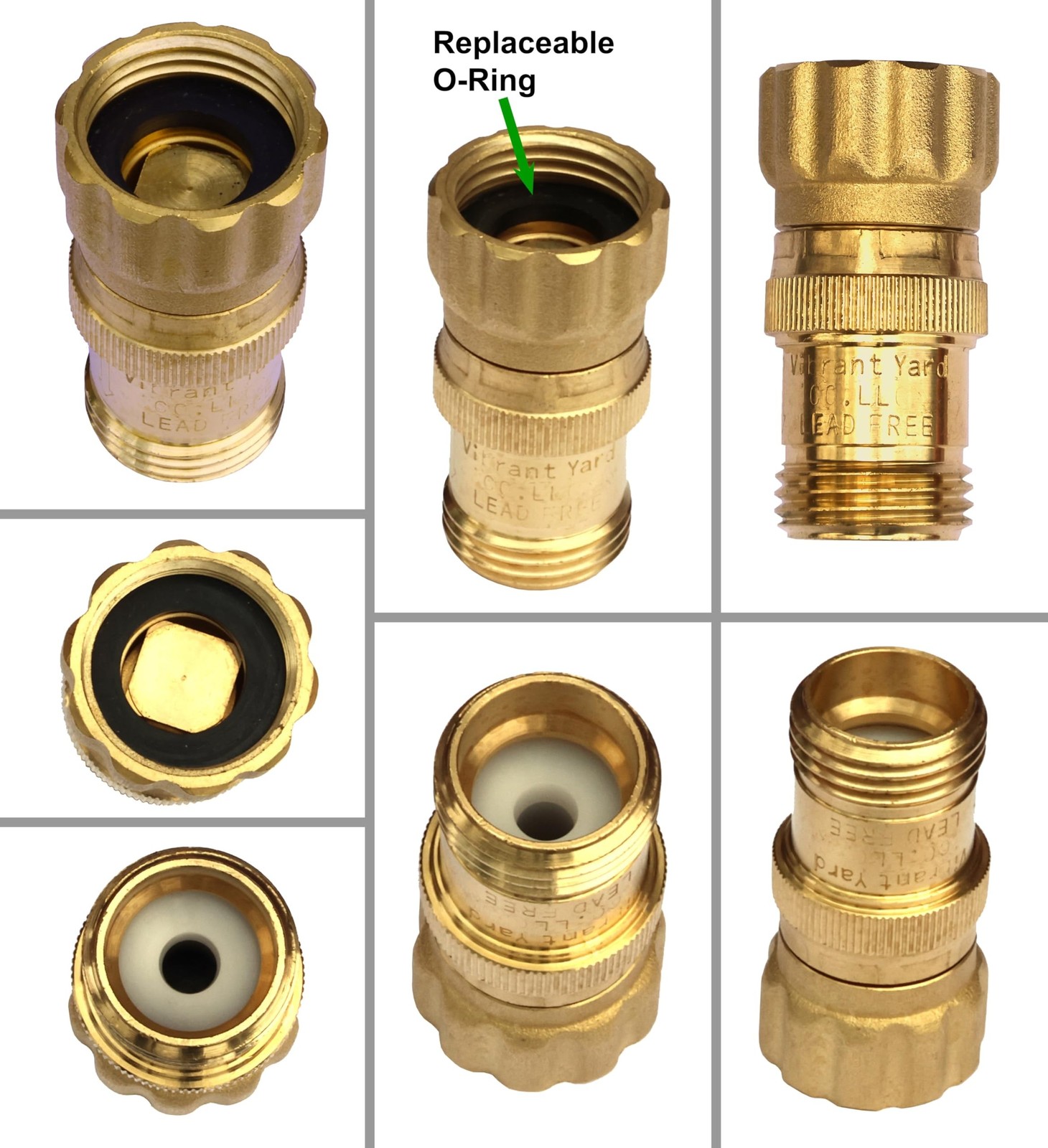 15 psi Water Pressure Reducer Regulator for Drip Tape, 3/4 inch Hose Thread, …