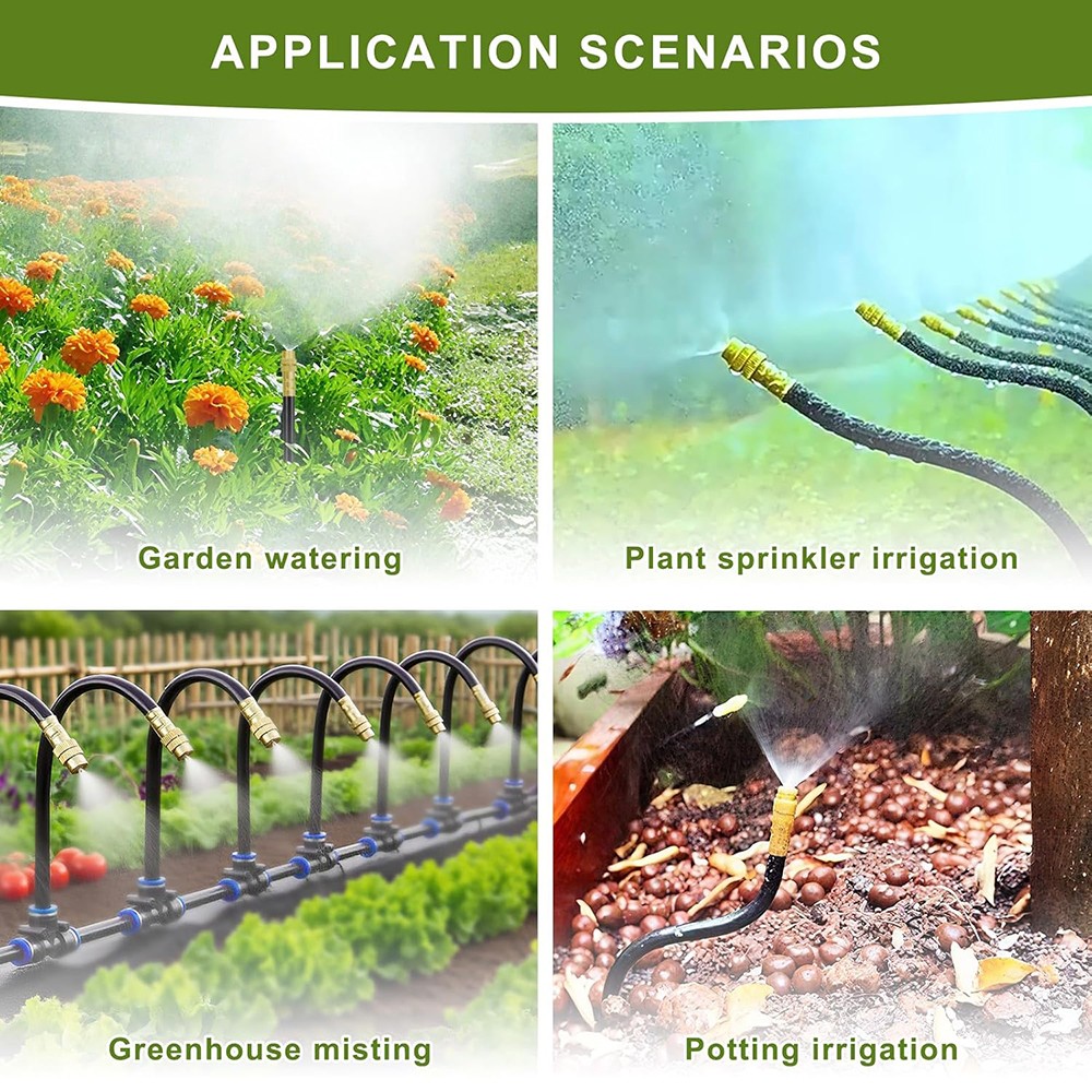 100 FT Drip Irrigation System Kit, Automatic Garden Watering System for Plants